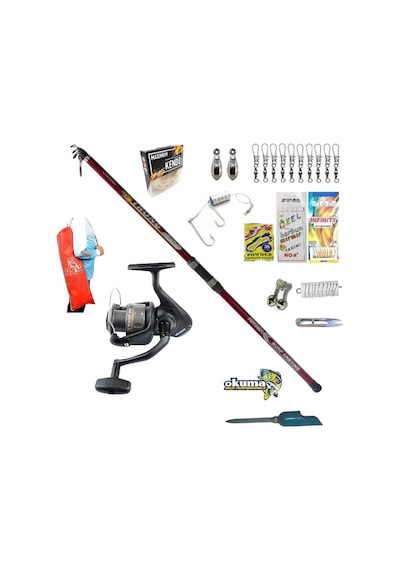 Revenger Rv-65 Remixon Strong Tele Surf 390cm 100-250gr Profesyonel Kıyı Olta Takımı Seti