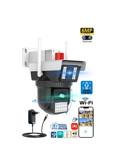 O-kam -3040 6 Mp Dual Lens Wi-fi Ptz Kamera
