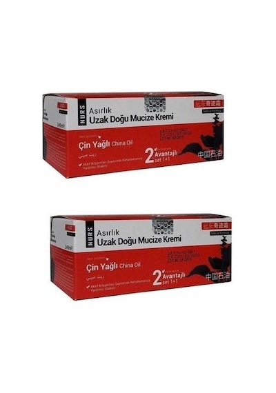 Nurs Çin Yağlı Asırlık Uzak Doğu Kremi 2 Kutu 4 Şişe