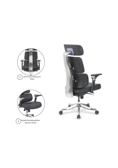Casella Zopo Döşemeli Yönetici Koltuğu Ofi S Koltuğu Ergonomik, Şık Ve Fonksiyonel Siyah - Suni Deri Casella Zopo Döşemeli Yönetici Koltuğu Ofi S Koltuğu Ergonomik, Şık Ve Fonksiyonel Siyah - Suni Deri