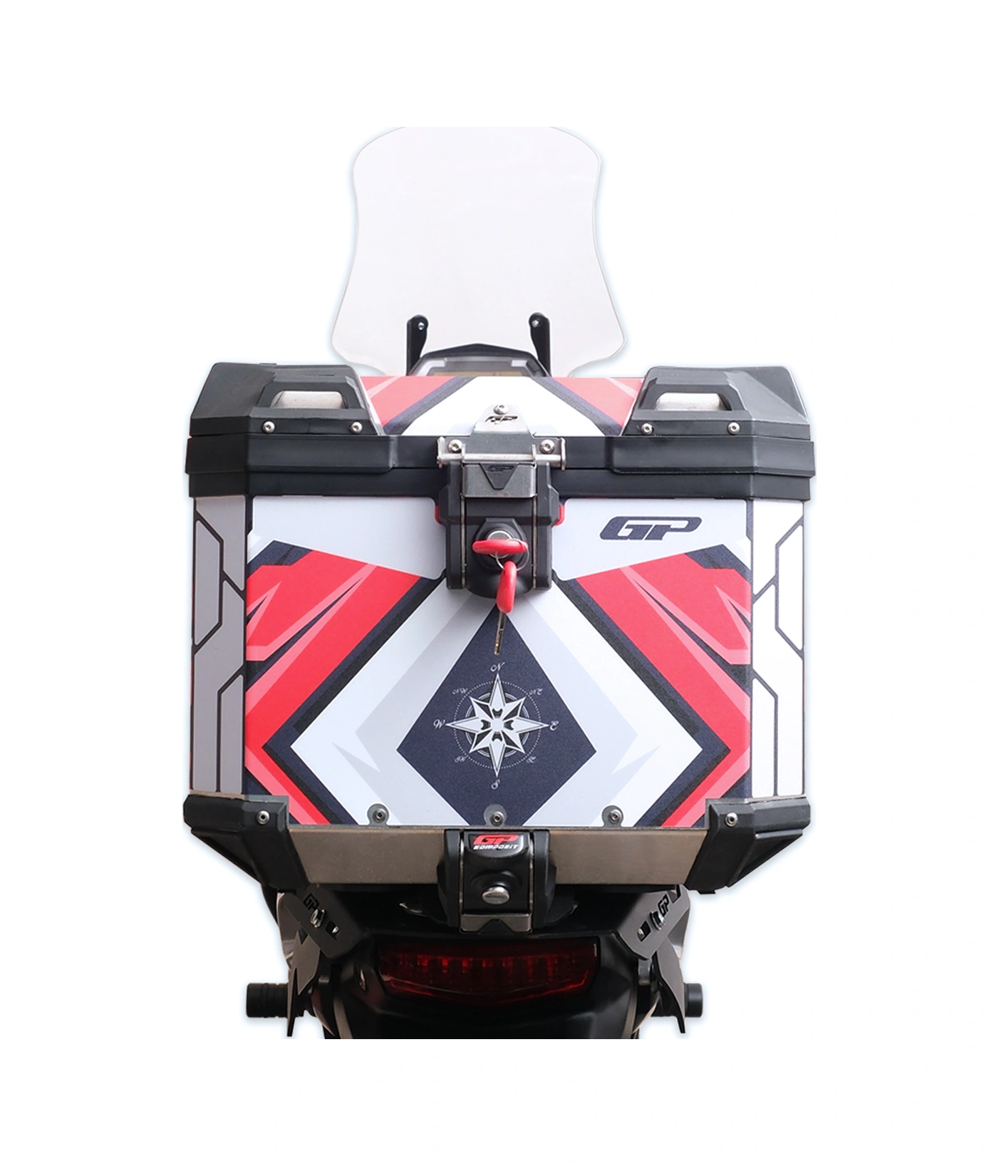 Gp Kompozit Dsn10 37 Lt Alüminyum Motosiklet Çanta Uyumlu Sticker