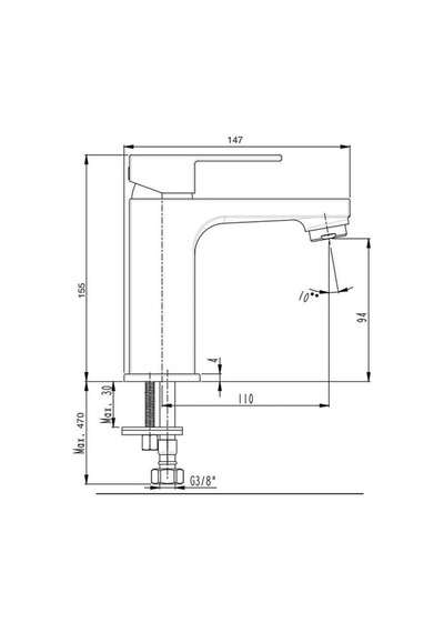 Ar Melia 102188132 Lavabo Bataryası Krom