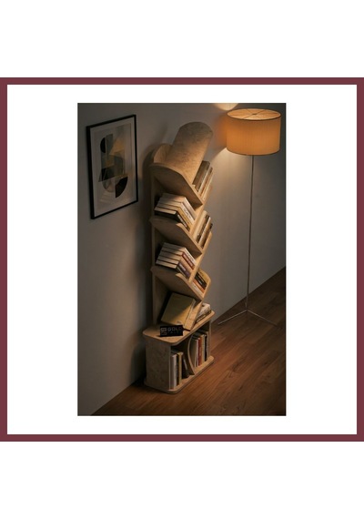 Storeşahin Yaprak Kitaplık Suntalam Ekru 45x132 Shn0720