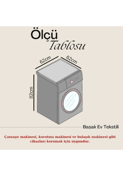 Çamaşır Makinesi Örtüsü Mavi