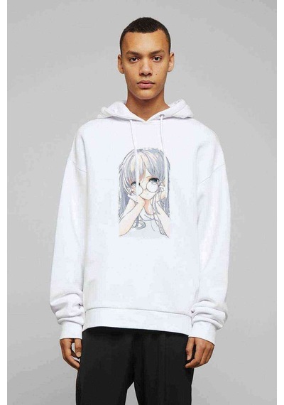Anime Fairy Tail Glass Guild Emblem Baskılı Beyaz Erkek Sweat (531043606)