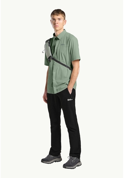 Jack Wolfskin Jack Wolfskın Vandra S S Shırt M Erkek Eucalyptus Gömlek 1404071 4029-21884 Gri