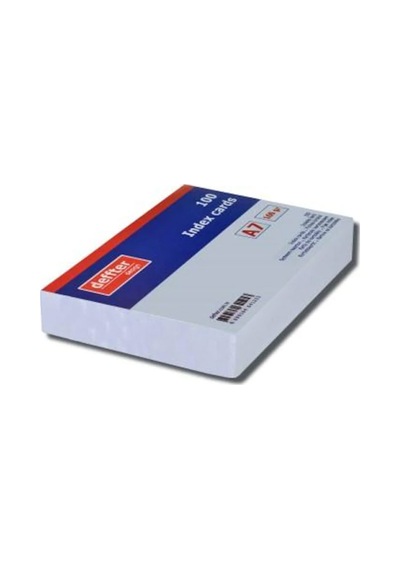 Deffter İndex Kartı A7 Beyaz Düz 64269-4