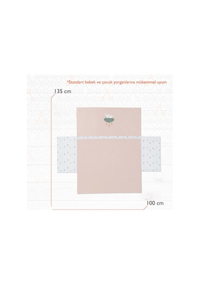 Gezenbebe Hero Nakışlı Bebek Ve Çocuk Yorgan Kılıfı 100x135 Pembe