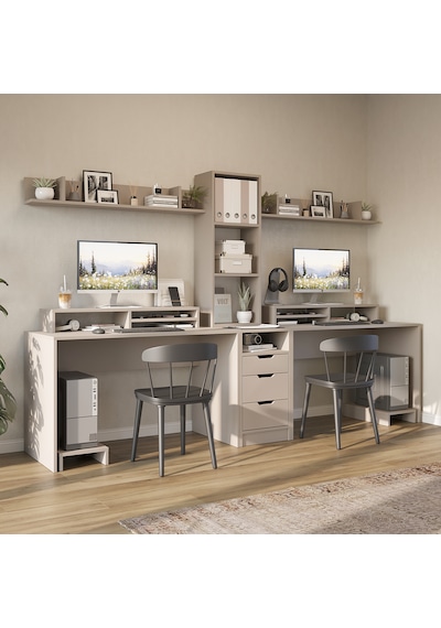 Mode 3 Çekmeceli Kesonlu Çalışma Masası , Raflı Monitör Standlı Çalışma Ofis Masası , Bilgisayar Masası , 2 Adet Raflı Çalışma Masası Kumtaşı Mode 3 Çekmeceli Kesonlu Çalışma Masası , Raflı Monitör Standlı Çalışma Ofis Masası , Bilgisayar Masası , 2 Adet Raflı Çalışma Masası Kumtaşı
