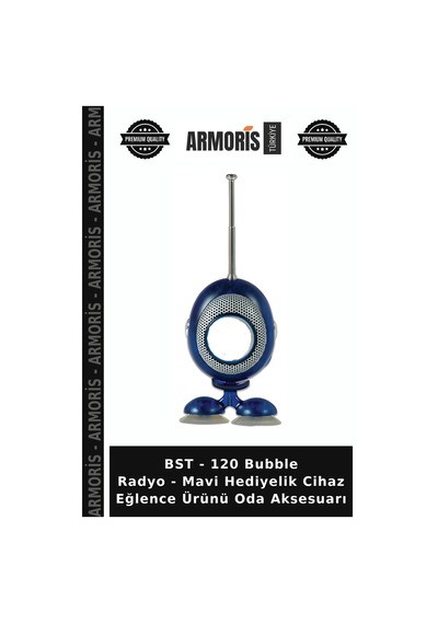 Bst - 120 Bubble Radyo - Mavi Hediyelik Cihaz Eğlence Ürünü Oda Aksesuarı