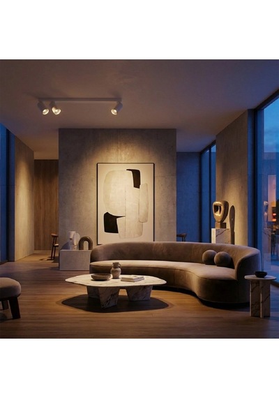 Rıolight Modern Beyaz Salon,mutfak,giyinme Odası,cafeler İçin Metal 3lü Spot Avize Ampul Dahil