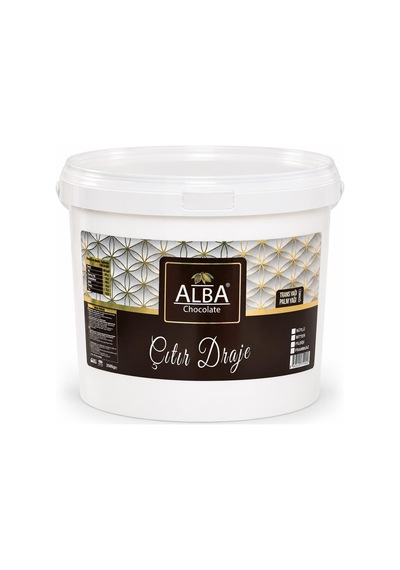 Alba Beyaz Çıtır Draje 2,5 Kg Pasta Ve Tatlı Süsleme Drajesi