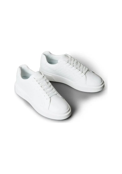 Calvin Klein Chunky Cupsole Laceu, 0k4 Beyaz Erkek Spor Ayakkabı