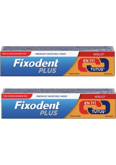 Plus 40g Diş Protez Yapıştırıcı Krem 2 Paket