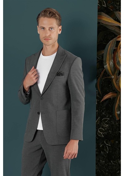 Efor C 659 Slim Fit Antrasit Spor Ceket Antrasit
