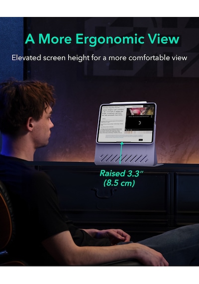 Apple Uyumlu iPad Pro 11 M5 M2-4.nesil M4-7. Nesil 2024 Shift Manyetik Kılıf Kapaklı Kılıf