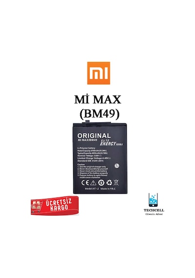 Xiaomi Mi Max Bm49 Batarya Pil