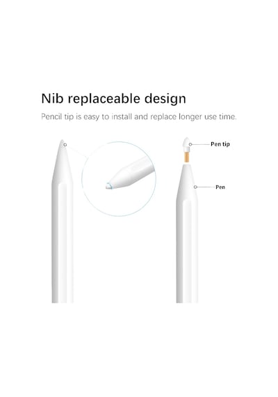 Stylus Kalem - Tüm Apple Uyumlu iPad 'Lerle (Palm Rejection Sistemli)