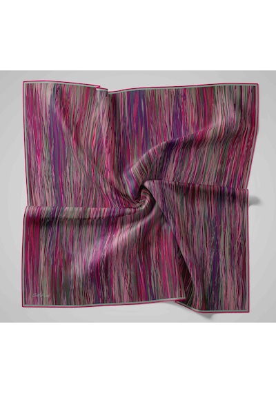 Silk Home Twill İpek Eşarp 11484-37 Çağla, Pembe, Mor, Narçiçeği