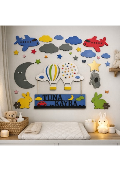 Çocuk Yada Bebek Odası İçin Kişiye Özel Duvar Süsü No60