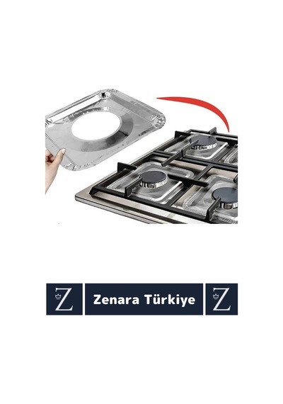 Premium Uzun Ömürlü Dayanıklı Kolay Temizlenir Ocak Kir Yağ Önleyici Alüminyum Koruyucu Folyo 8 Adet