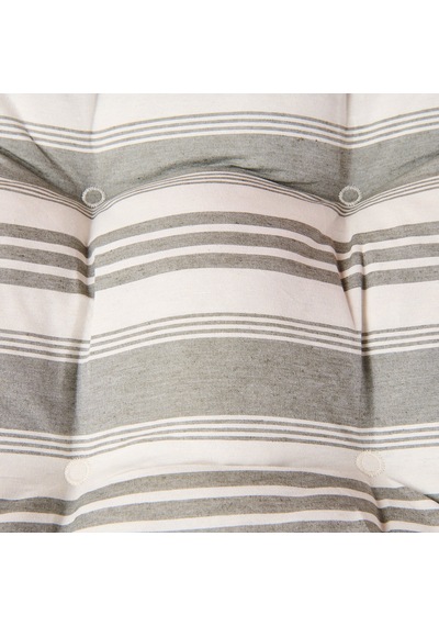 Soft Pute Sandalye Minderi - Ekru / Yeşil - 43x43 Cm Renkli