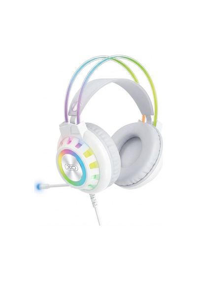 Yeni Nesil Ekipman Seçeneği Beyaz Kulaklık Masaüstü Ses Xo Ge10 Rgb Işıklı 50 Mm Mikrofonlu Kablolu