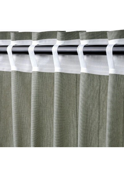Ikea Lenda Fon Perde 140x300 Cm Koyu Yeşil