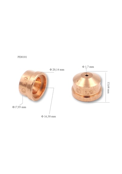 Trafimet A101-a141 1,7mm Plazma Kesim Memesi Pd0101-17
