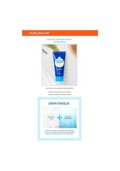 Missha A'PIEU Deep Clean Gözenek Karşıtı Yüz Yıkama Köpüğü 130 ML