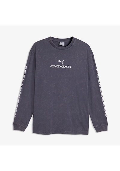 Puma Run Culture Collective Erkek Mavi T-shirt 636755 Çok Renkli