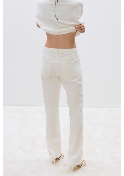 Suud Collection Ekru Effortless Straight Jean