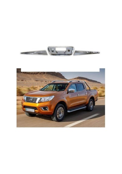 Nissan Navara İçin Uyumlu Nikelaj Bagaj Açma Kolu Kaplaması (2016-2019)
