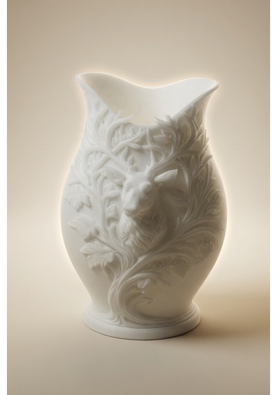 3d Baskılı Geyik Desenli Dekoratif Vazo 15 Cm Çok Renkli