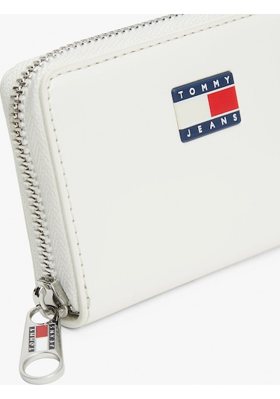 Tommy Hilfiger Tjw Must Küçük Fermuarlı Kadın Beyaz Cüzdan Aw0aw18089ybı Beyaz
