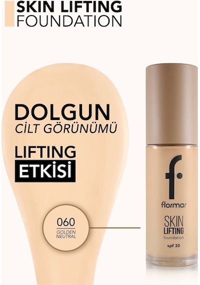 Flormar Skin Lifting SPF'li  Fondöten 060 Golden Neutral