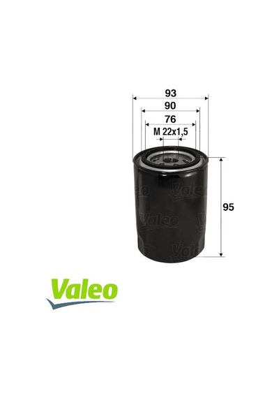 VALEO 586006 YAĞ FİLTRESİ FIESTA IV-V-FOCUS I-II-TRANSIT CONNECT-