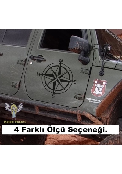 Oto Pusula Off Road, Travel Araba Sticker
