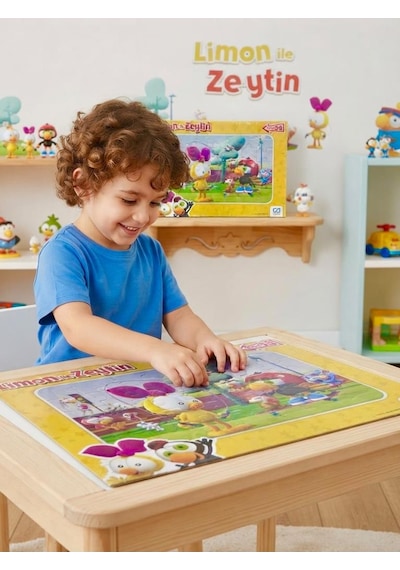 Limon İle Zeytin Maceraları: 35 Parçalı Eğitici Puzzle Sevilen Karakterler İle Eğlenceli Zeka Oyunu