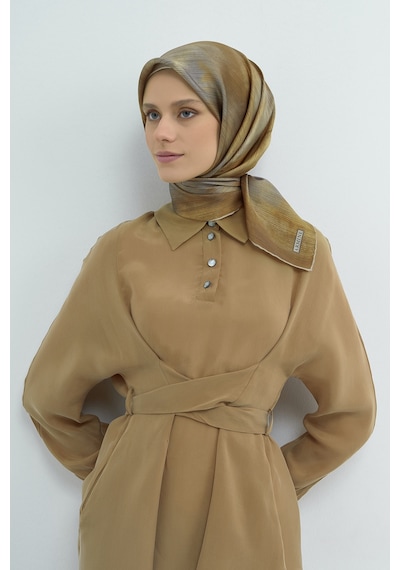 Armine Saf İpek Sura Eşarp-2026 İlkbahar-yaz- 95130d Gold