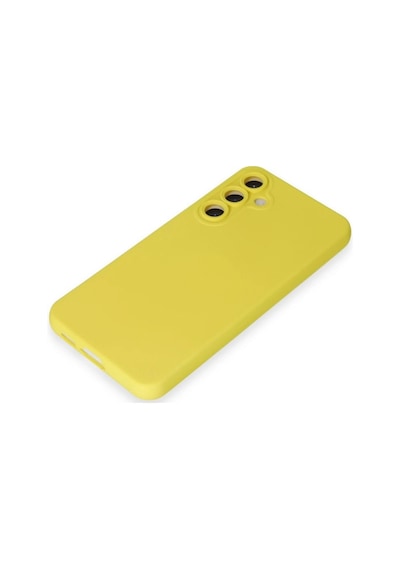Samsung Galaxy S24 Kılıf Nano İçi Kadife Silikon - Sarı Çok Renkli