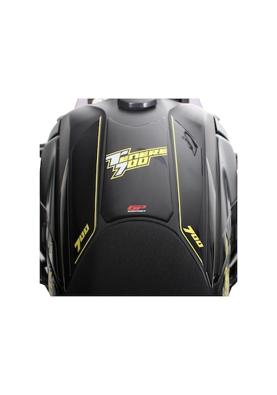 GP Kompozit Yamaha Tenere 700 2019-2022 Uyumlu Tank Pad Seti Sarı