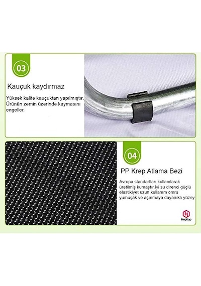 Fileli Trambolin 140 Cm - Türkiyede Tek Katlanabilir Trambolin