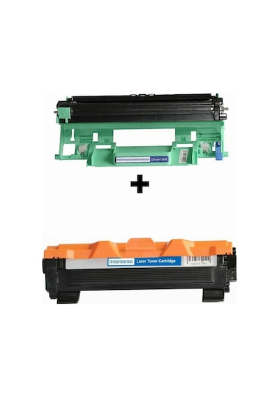Brother Dcp-1511 Tn-1040 İthal  Uyumlu Siyah Toner + Brother Dr-1040  Uyumlu Drum Ünitesi 2 Li Set