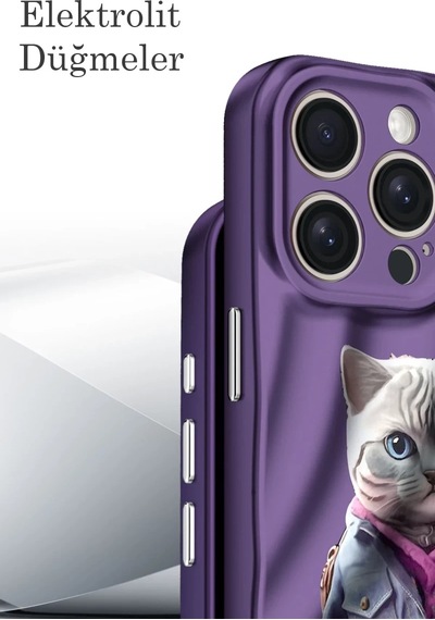 Apple iPhone Uyumlu  14 Pro Uyumlu Kılıf Crew Desenli Kapak - Galata Kulesi