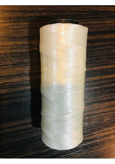 Beyaz Tesbih İpi...Makaralı...Naylon İp