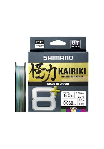 Shimano Kairiki 8+ 300m Multi Clour Örgü İp Misina 0.16mm