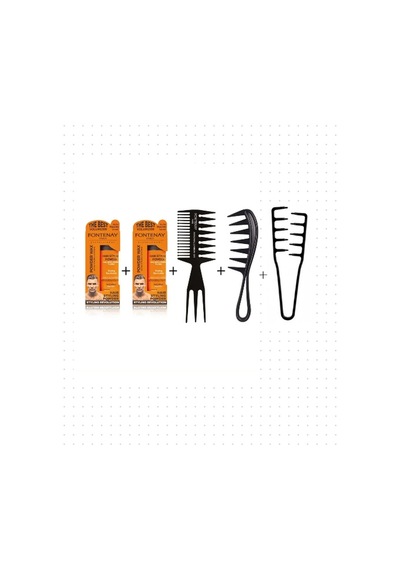 Fontenay Saç Toz Wax Ultra Strong Turuncu 20gr X2+şekil Tarak X2+mucizevi Tarak 5'li Set