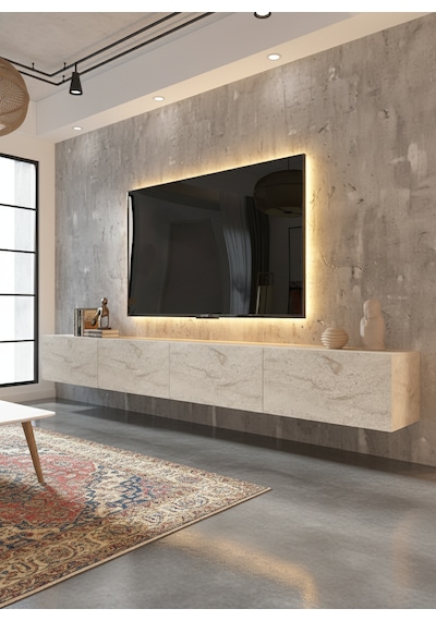Resital Tv Ünitesi S2448-8 Traverten Traverten