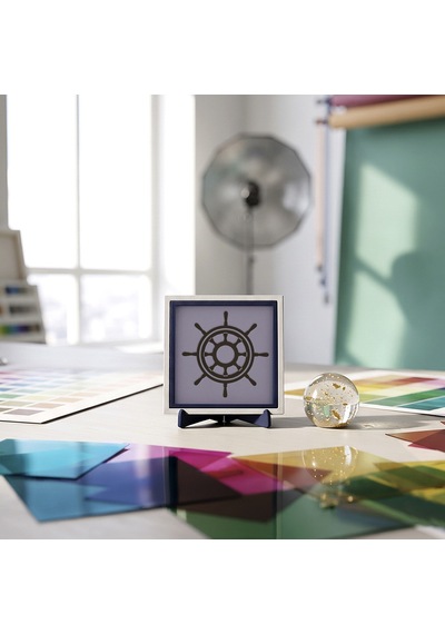 Gemi Dümeni Formlu Modern Dekoratif Obje, Ev Ve Ofisiniz İçin Modern Bir Dokunuş 10x10 Cm